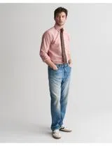 Camisa de manga comprida clássica oxford Vermelho