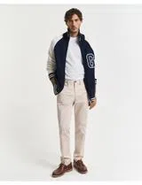 Calças Chino Slim Twill Bege