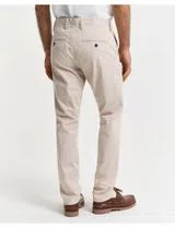 Calças Chino Slim Twill Bege