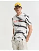 Beige Striped T-shirt