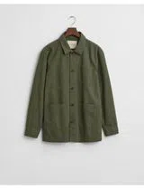 Green Herringbone Overshirt