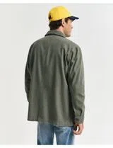 Green Herringbone Overshirt