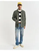 Green Herringbone Overshirt