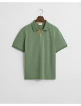 Contrast Green Polo