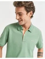 Contrast Green Polo