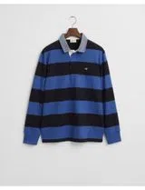 Long Sleeve Polo Blue
