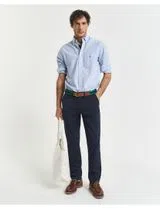 Pantalon Chino Slim Twill Bleu