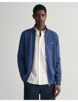 Cardigan de malha com fecho Azul