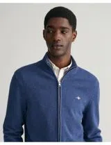Cardigan de malha com fecho Azul