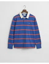 Long Sleeve Polo Blue