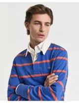 Long Sleeve Polo Blue