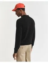Black Wool Polo