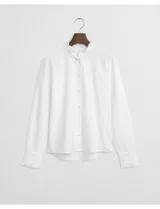 Blusa Reg Classic Oxford Frill Branco
