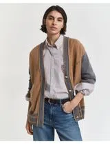 Cardigan Varsity Castanho
