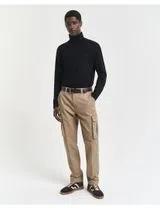 Beige Twill Reg Cargo Pants