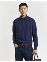 Blue Half-Zip Sweatshirt