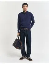 Blue Half-Zip Sweatshirt