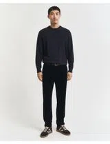 Pantalones Chino Slim de Pana Azul