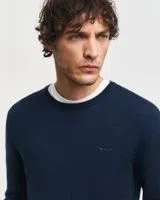 Camisola de lã fina Azul