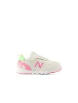 515 New-B Hook & Loop White Sneakers