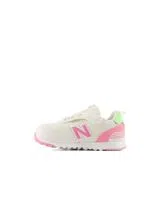 515 New-B Hook & Loop White Sneakers