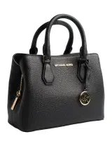 Camille Small Logo Leather Satchel