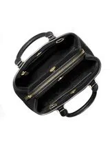 Camille Small Logo Leather Satchel