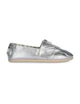 Alpercatas Metallic Canvas Silver