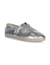Alpercatas Metallic Canvas Silver