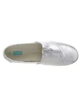 Alpercatas Metallic Canvas Silver