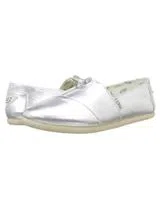 Alpercatas Metallic Canvas Silver
