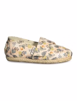 Alpercatas Print Flowers Nude Kids