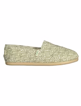 Alpercatas Print Lea Leaf White Khaki