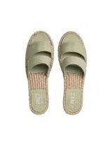 Sandálias Straps Vegan Suede Sage
