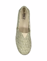 Alpercatas Print Lea Leaf White Khaki