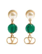 Brincos VLogo Signature Pearl