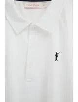 Regular Fit White Polo