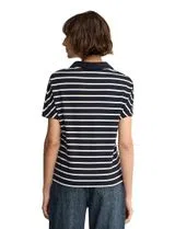 Striped Regular Fit Polo Blue-White