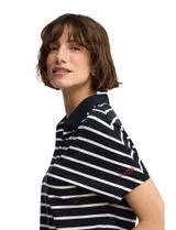 Striped Regular Fit Polo Blue-White