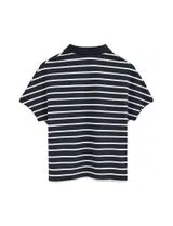 Striped Regular Fit Polo Blue-White