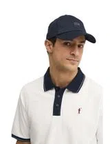 6 Panel Serge Cap Blue