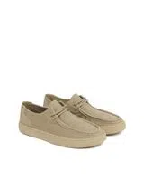 Beige Suede Wallaby Shoes