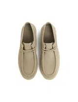 Beige Suede Wallaby Shoes
