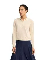 Regular Fit Long Sleeve Polo White