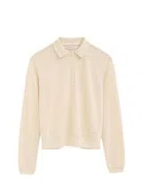 Regular Fit Long Sleeve Polo White
