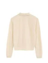 Regular Fit Long Sleeve Polo White