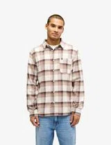 Camisa de manga comprida Motherfly Plaid Bege