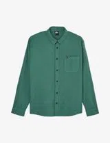 Camisa de mana comprida Motherfly Plaid Verde