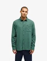 Camisa de mana comprida Motherfly Plaid Verde