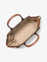 Avril Large Satchel Brown